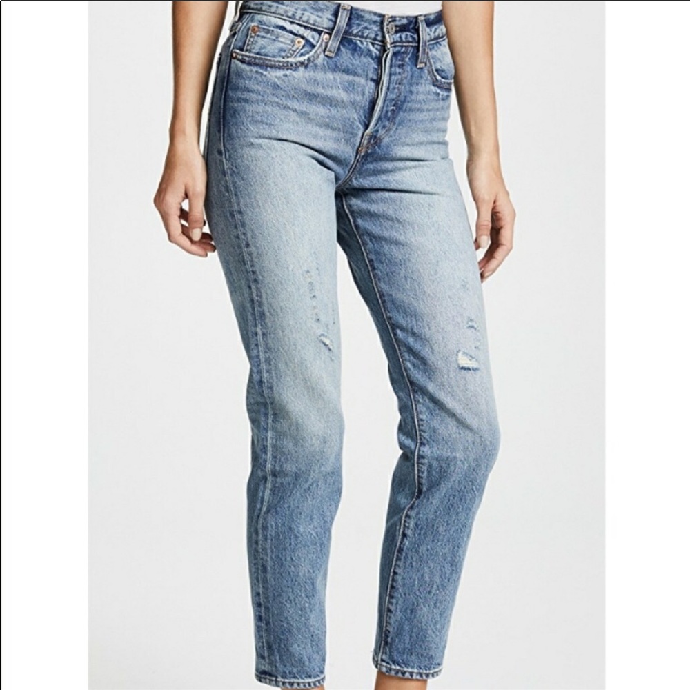 Levi’s wedgie fit white oak jeans
